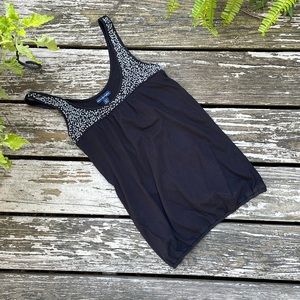 American eagle black bedazzled tank top xs